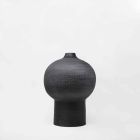 Sammensætning af 4 dekorative vaser i sort og hvid keramik - Calicanto Viadurini