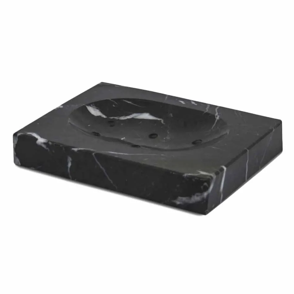 Sammensætning af tilbehør i marmorbadeværelse fremstillet i Italien, 4 stykker - Deano Viadurini