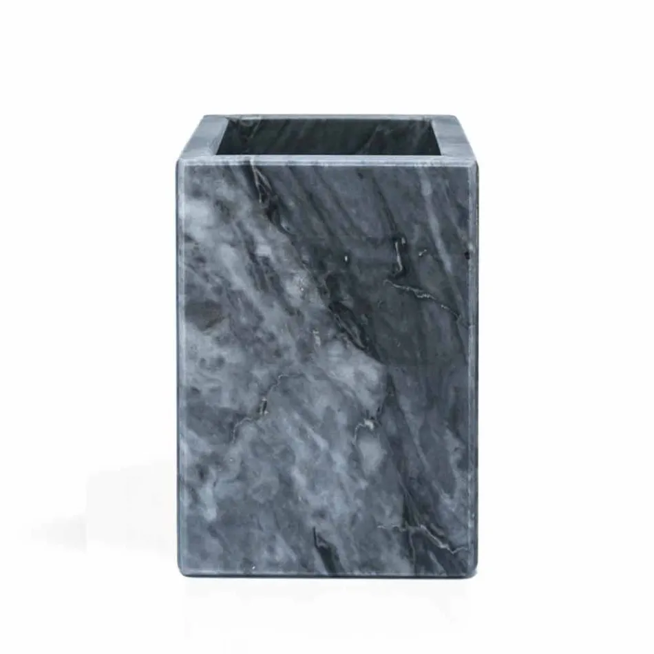 Sammensætning af tilbehør i marmorbadeværelse fremstillet i Italien, 4 stykker - Deano Viadurini