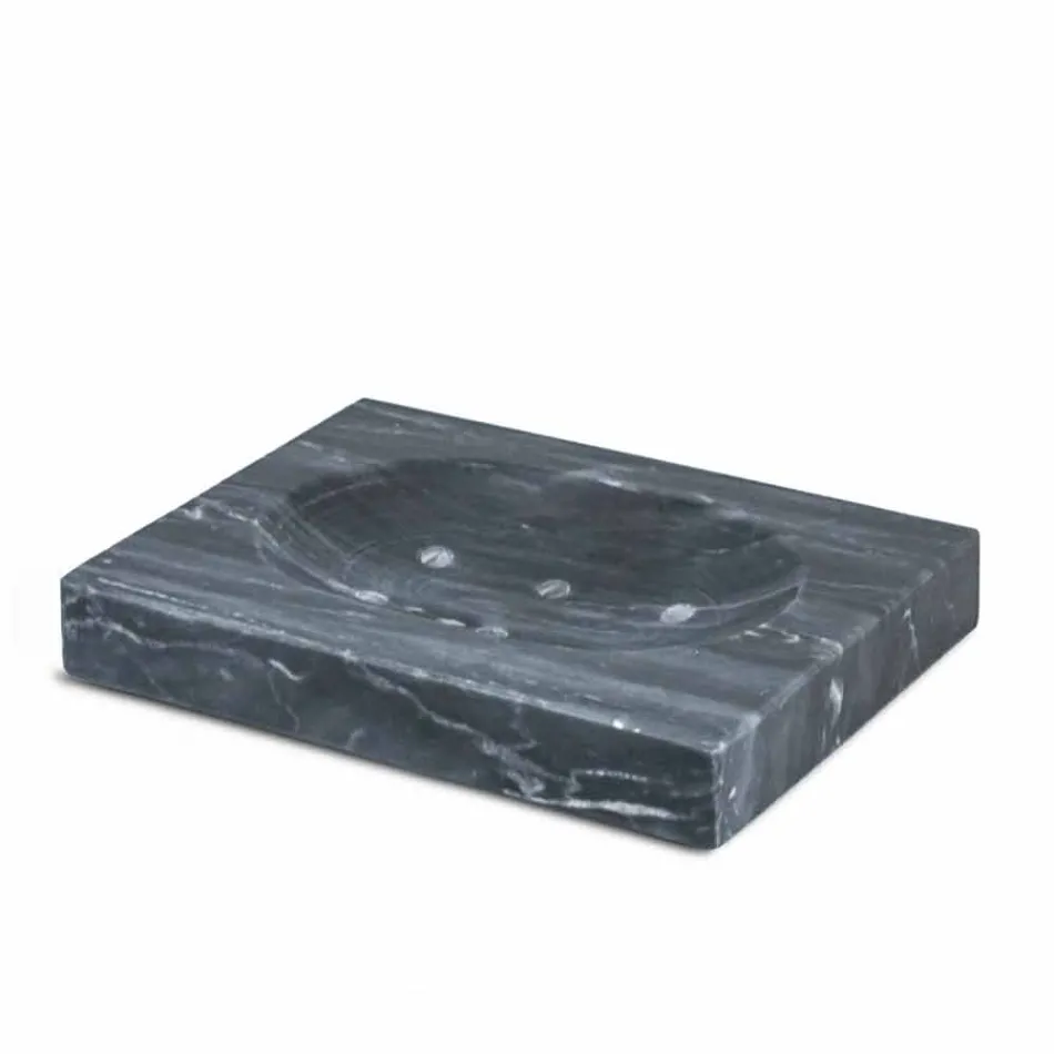 Sammensætning af tilbehør i marmorbadeværelse fremstillet i Italien, 4 stykker - Deano Viadurini