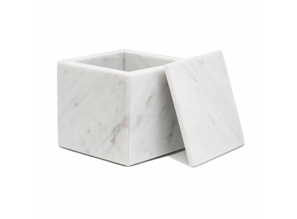 Sammensætning af tilbehør i marmorbadeværelse fremstillet i Italien, 4 stykker - Deano Viadurini