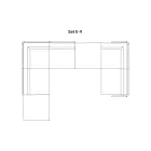 Sammensætning af havesofa lavet i Italien - Rubik Viadurini