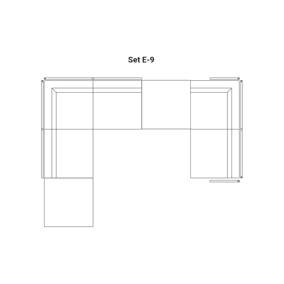 Sammensætning af havesofa lavet i Italien - Rubik Viadurini