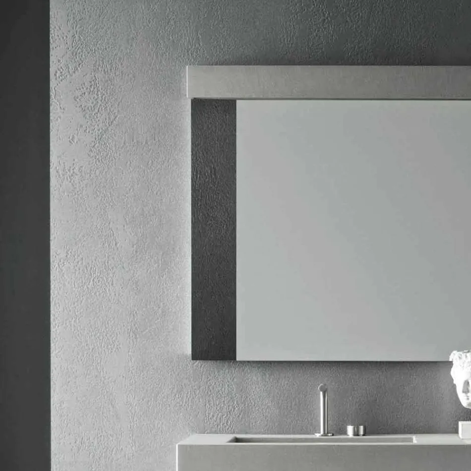 Sammensætning af håndlavede møbler til moderne badeværelse på jorden - Farart3 Viadurini