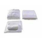 Sammensætning af badeværelsesmøbler i massivt teaktræ af moderne design - Azina Viadurini