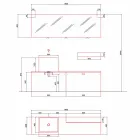 Moderne design jorden badeværelse møbler sammensætning - Farart1 Viadurini