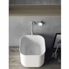 Sammensætning af moderne badeværelsesmøbler, ophængt design fremstillet i Italien - Callisi6 Viadurini