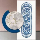 Sammensætning af træmalerier med abstrakt tryk lavet i Italien - Brasilien Viadurini