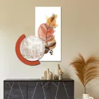 Sammensætning af træmalerier med by- og filialtryk lavet i Italien - Chile Viadurini