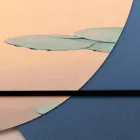 Sammensætning af træmalerier med fugletryk lavet i Italien - Belize Viadurini