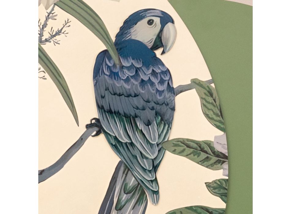 Sammensætning af træmalerier med tropisk tryk lavet i Italien - Jamaica Viadurini