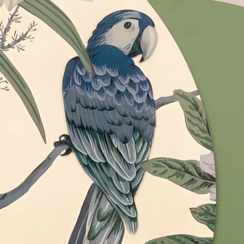 Sammensætning af træmalerier med tropisk tryk lavet i Italien - Jamaica Viadurini