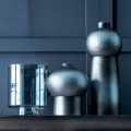 Sammensætning af 3 dekorative vaser i dekoreret keramik og røget glas - Monile