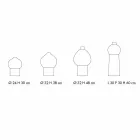 Sammensætning af dekorative keramiske vaser, moderne design - Positano Viadurini