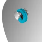 Fritstående badeværelsesskab Sammensætning inklusive blåt tilbehør - Carolie Viadurini