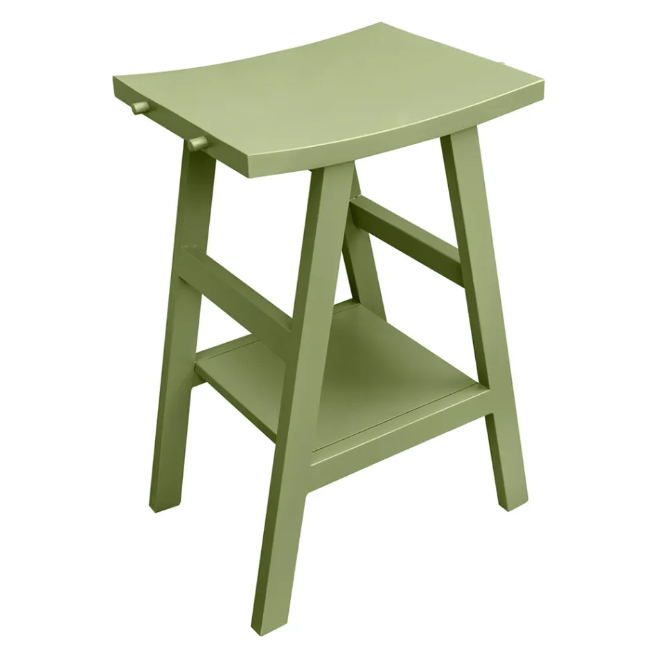 Green Floor Badeværelsesskabssammensætning og emaljeret tilbehør - Maryse Viadurini