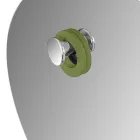 Grønt gulv badeværelsesskab sammensætning og emaljeret tilbehør - Maryse Viadurini