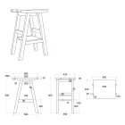 Badeværelsesskabssammensætning med spejl og tilbehør i ler - Maryse Viadurini