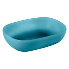 Blå gulvstående badeværelsesmøbelsammensætning med moderne designtilbehør - Patryk Viadurini