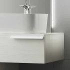 Glædelig moderne lakeret træhængt badeværelse møbelsammensætning Viadurini