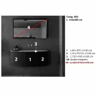 Moderne design, suspenderet badeværelse møbler sammensætning - Callisi3 Viadurini