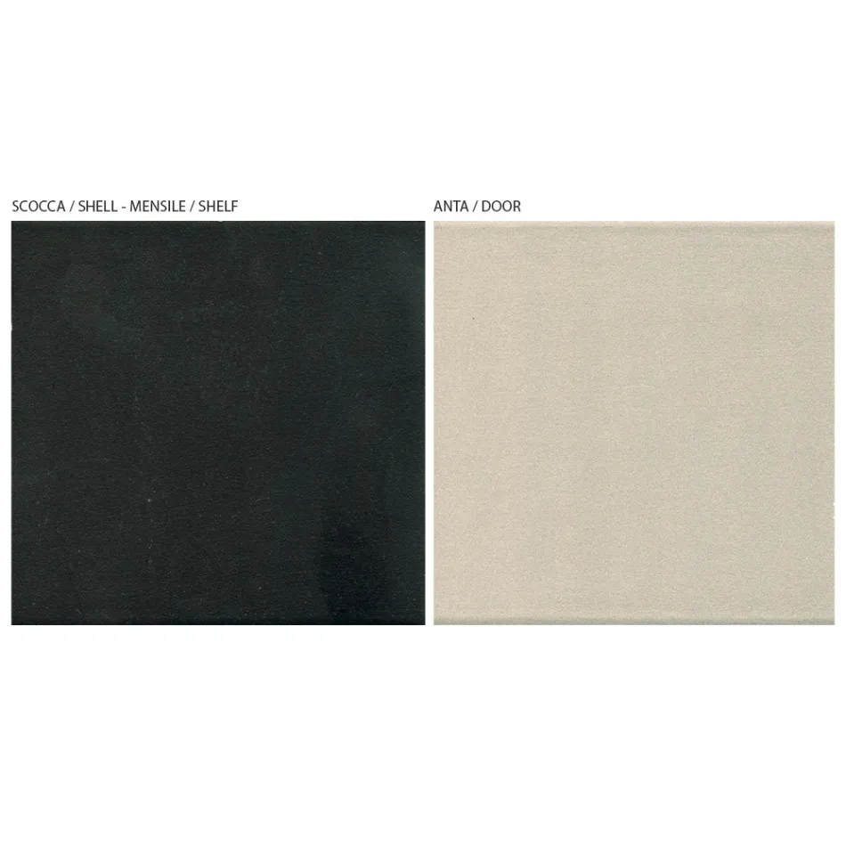 Sammensætning af Stue Vægmøbler i Mdf Fremstillet i Italien - Malene Viadurini