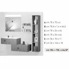 Træmøbelsammensætning lavet i Italien forlì suspension badeværelse Viadurini