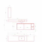 Moderne og hængende badeværelsesmøbler, lavet i Italien Design - Callisi1 Viadurini