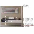 Moderne og suspenderet sammensætning af designbadeværelsesmøbler - Callisi2 Viadurini