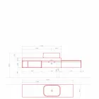 Moderne og suspenderet sammensætning af designbadeværelsesmøbler - Callisi2 Viadurini