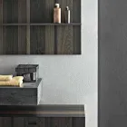 Komposition til ophængt badeværelse og moderne design lavet i Italien - Farart9 Viadurini