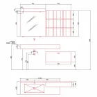 Komposition til ophængt badeværelse og moderne design lavet i Italien - Farart9 Viadurini