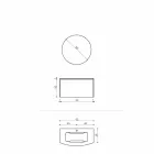 Komposition til det suspenderede badeværelse med moderne design fremstillet i Italien - Callisi11 Viadurini