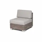 Udendørs siddepladser præparat med hånd-vævet struktur Rita Viadurini