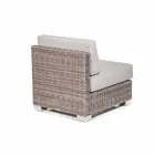 Udendørs siddepladser præparat med hånd-vævet struktur Rita Viadurini