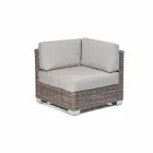 Udendørs siddepladser præparat med hånd-vævet struktur Rita Viadurini