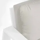 Udendørs stue sammensætning i aluminium med stofpuder - Yoshi Viadurini