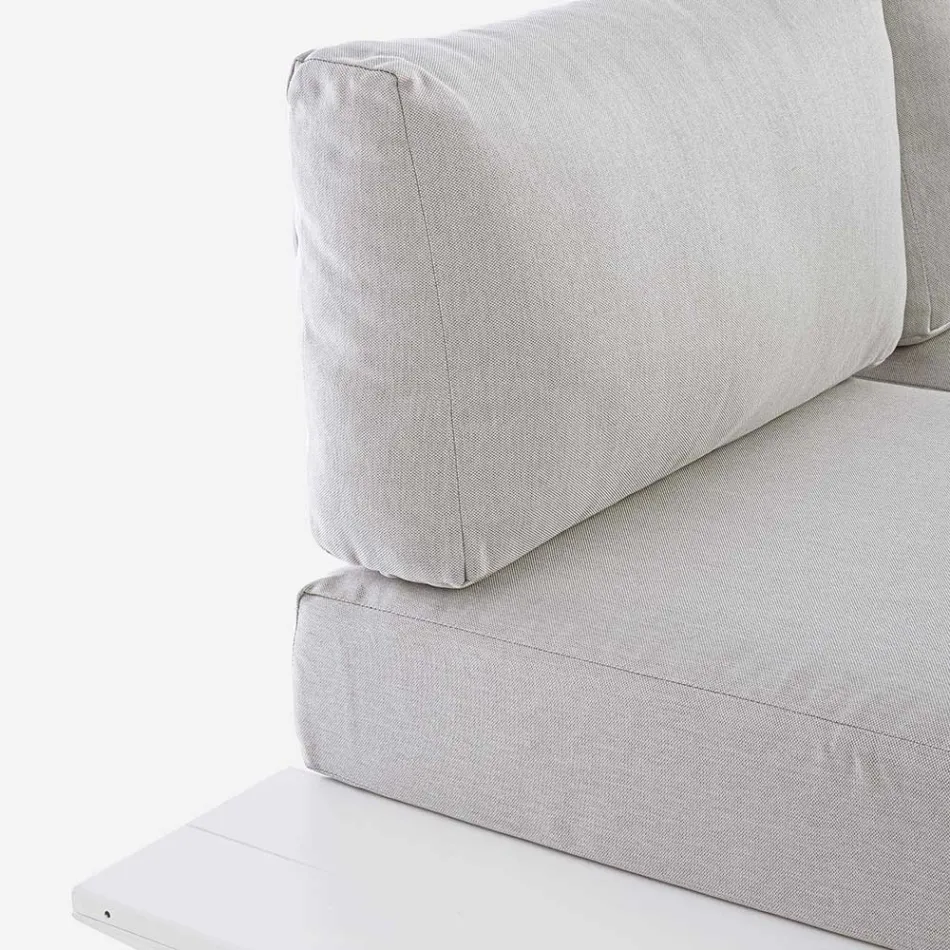 Udendørs stue komposition i aluminium og stof, Homemotion - Francine Viadurini