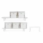 Udendørs stue sammensætning i aluminium og homemotion stof - Francine Viadurini