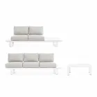 Udendørs stue sammensætning i aluminium og homemotion stof - Francine Viadurini