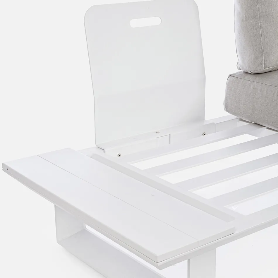 Udendørs stue komposition i aluminium og stof, Homemotion - Francine Viadurini