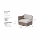 Sammensætning levende fra håndværk haven Ania, moderne design Viadurini