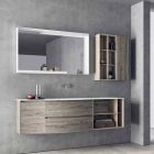 Suspenderet designkomposition, moderne design badeværelsesmøbler - Callisi5 Viadurini