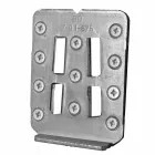 Suspenderet sammensætning af badeværelsesmøbler i moderne teaktræ - Kristi Viadurini