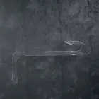 Ophængt vægkonsol i transparent design akrylkrystal - Cesarea Viadurini