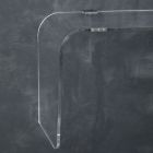 Ophængt vægkonsol i transparent design akrylkrystal - Cesarea Viadurini