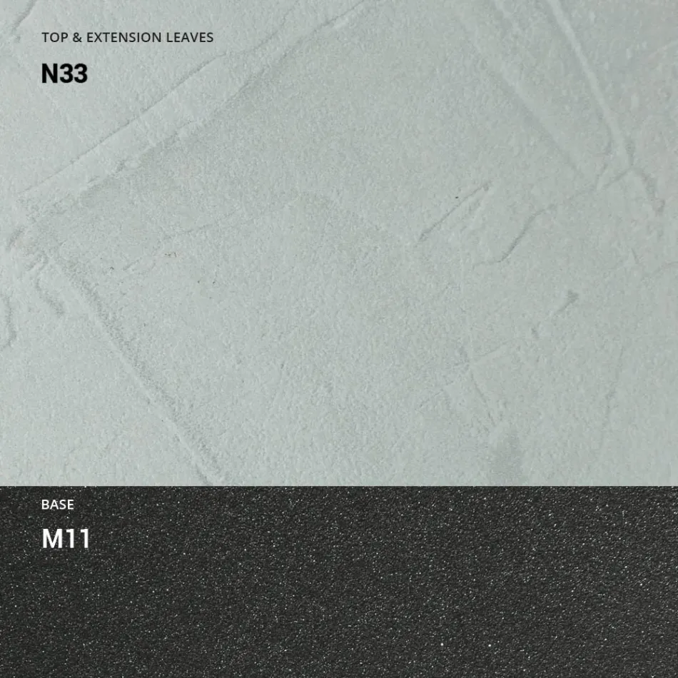 Udtrækkelig konsol 150 cm i metal og melamin Made in Italy - Flap Viadurini