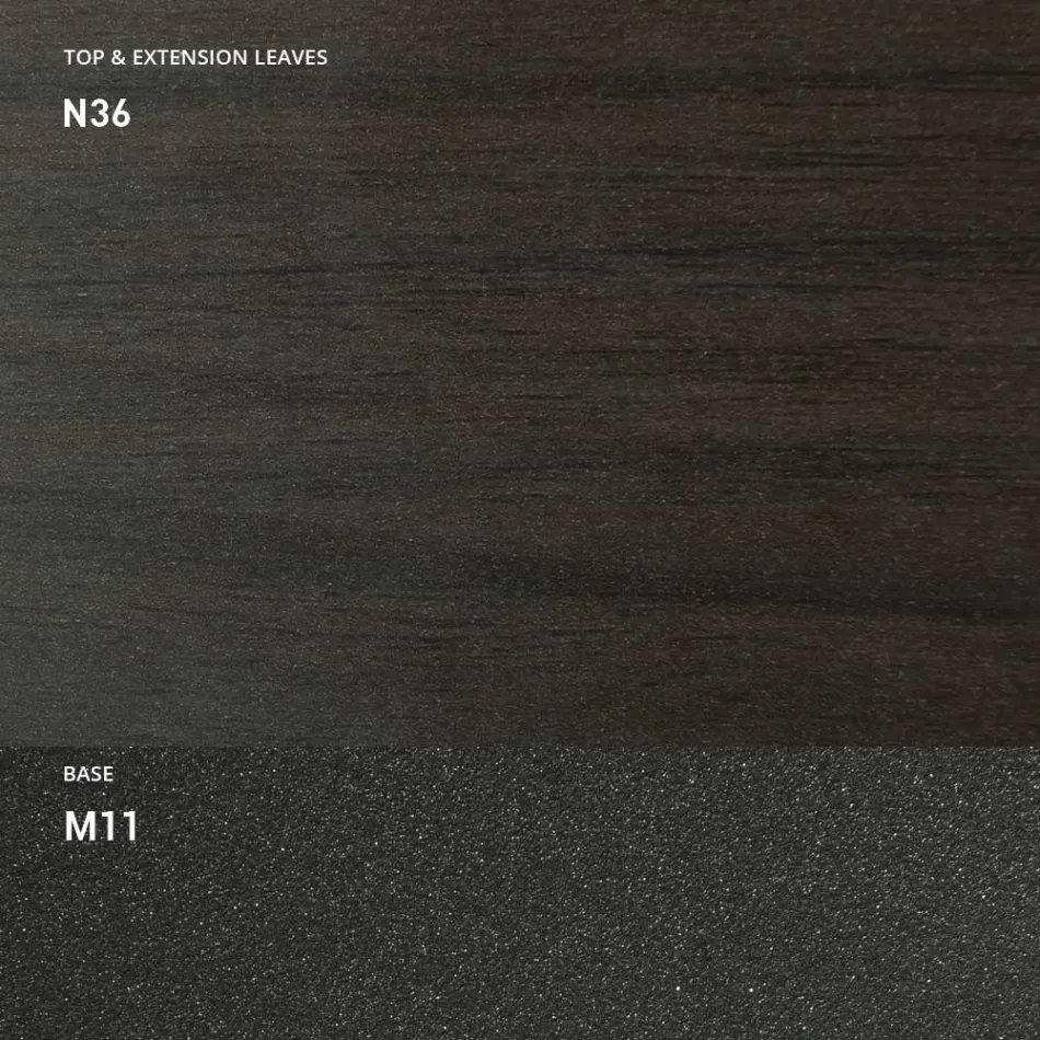 Udtrækkelig konsol 150 cm i metal og melamin Made in Italy - Flap Viadurini