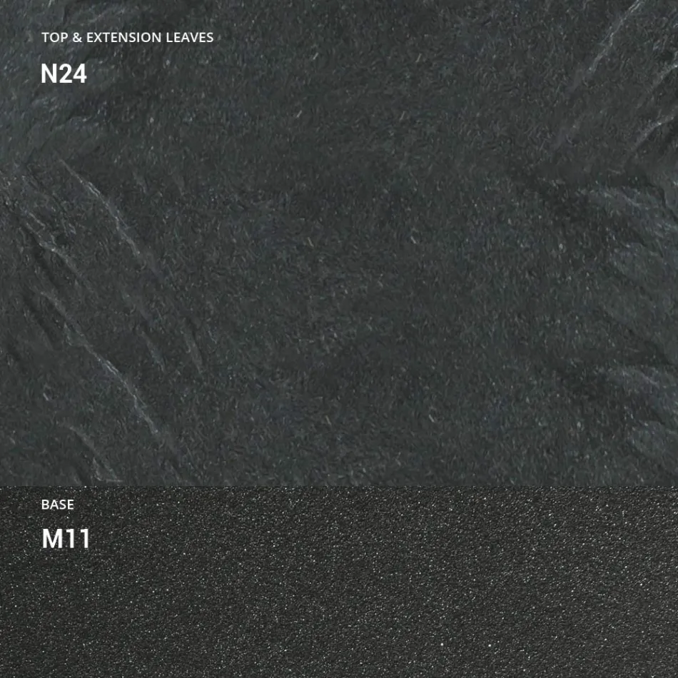 Udtrækkelig konsol 150 cm i metal og melamin Made in Italy - Flap Viadurini