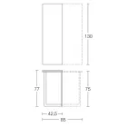 Udtrækkelig konsol 150 cm i metal og melamin Made in Italy - Flap Viadurini